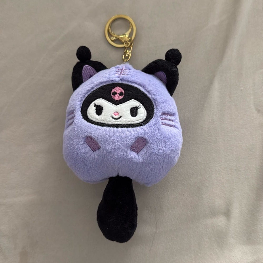 Kuromi plush key charm